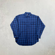 F- Vintage Polo Ralph Lauren Heavy Plaid Flannel Button Down Shirt