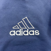 F- Vintage Adidas Embroidered Center Chest Text & Logo Crewneck