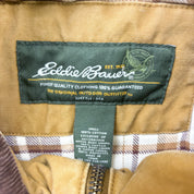 F- Vintage Eddie Bauer Canvas Flannel Lined Heavy Winter Jacket