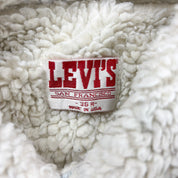 F- Vintage Levi's Made In USA Sherpa Lined Denim Jacket