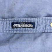 F- Vintage Tommy Hilfiger Embroidered Crest Blue Button Down Shirt