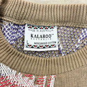 F- Vintage Kalaroo Australia Pattern Knit Sweater