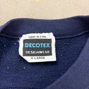 F- Vintage Penn State Embroidered Text & Logo Made In USA Crewneck