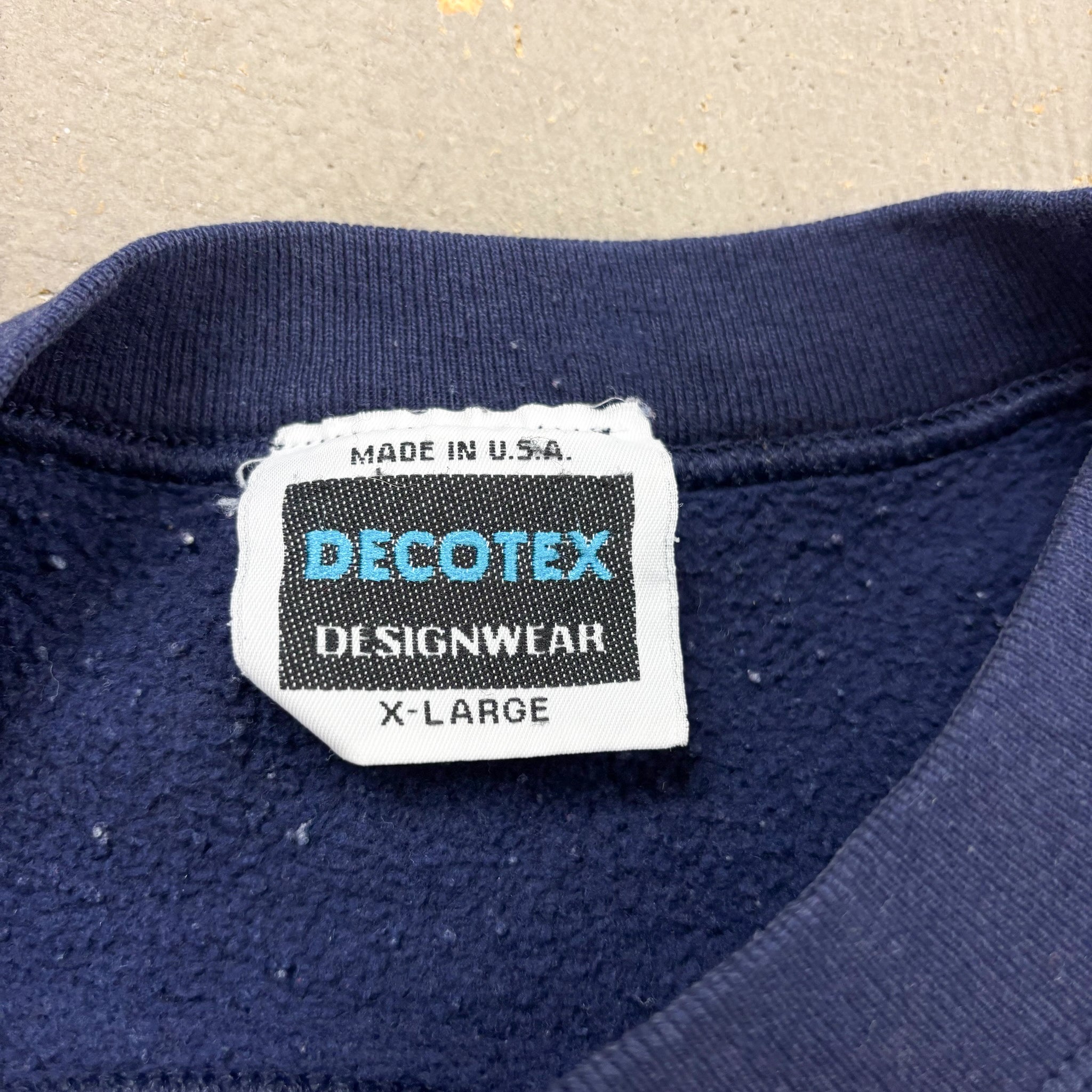 F- Vintage Penn State Embroidered Text & Logo Made In USA Crewneck