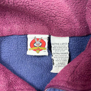 F- Vintage Looney Tunes Tweedy Bird Embroidered Quarter Zip Polar Fleece