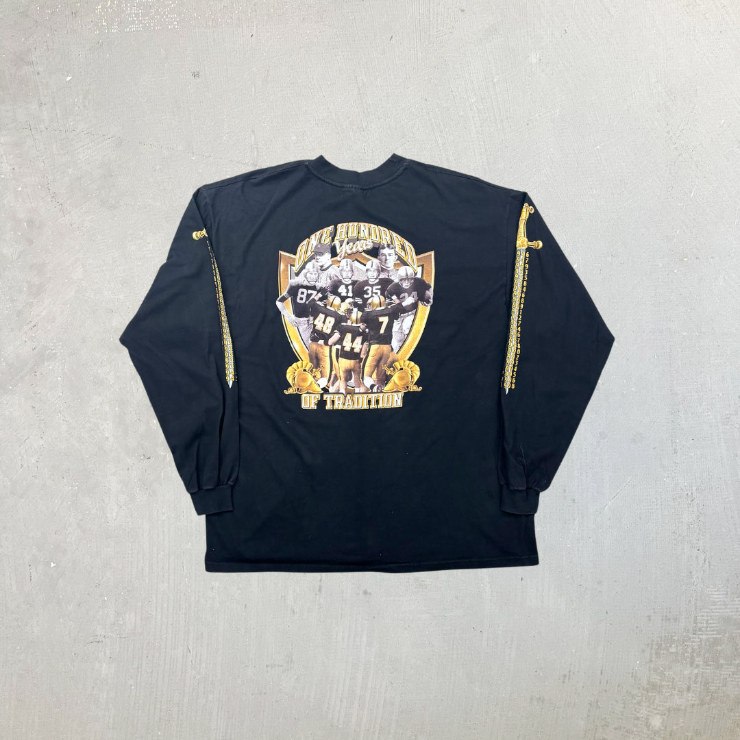 F- Vintage '99 Army Vs Navy Football Game Long Sleeve Tee
