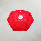 F- Vintage Ohio State University Text Made In USA Crewneck