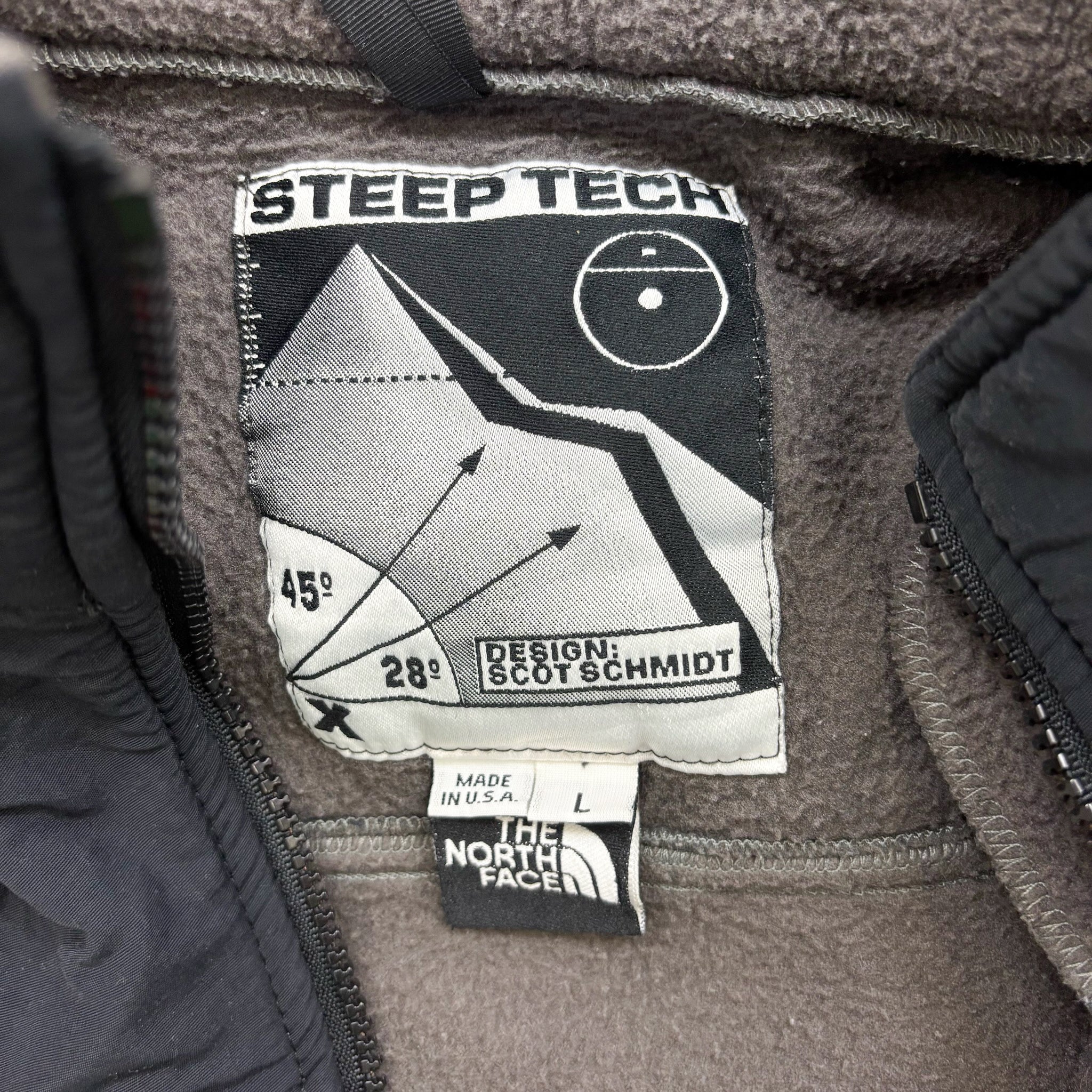 F- North Face Steep Tech Made In USA Zip Up Polar Fleece