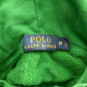 F- Polo Ralph Lauren Embroidered Bear Zip Up Hoodie