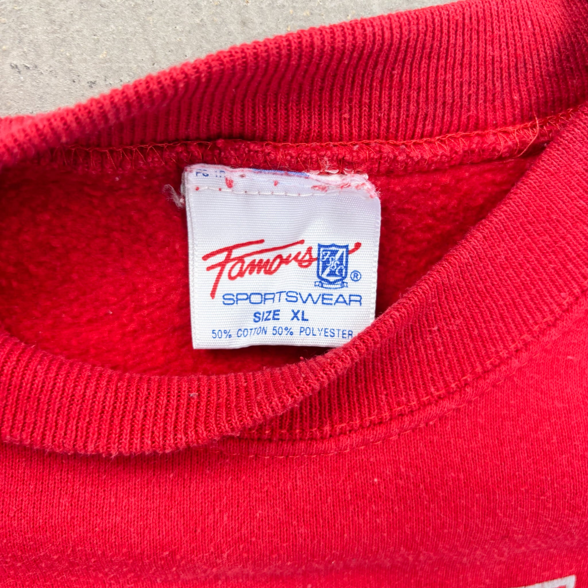 F- Vintage Ohio State University Text Made In USA Crewneck