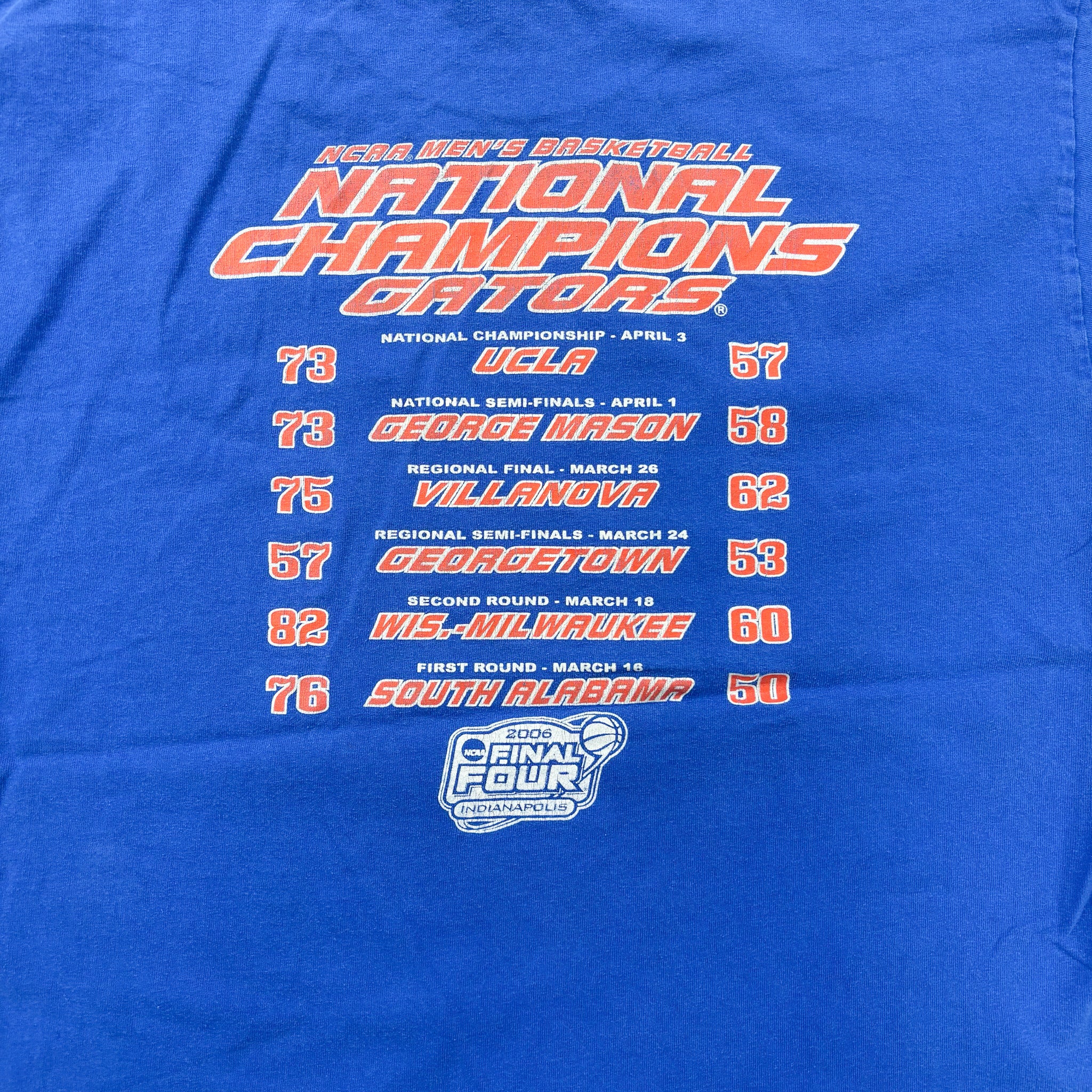 F- '06 Florida Gators NCAA Basketball Champions Tee
