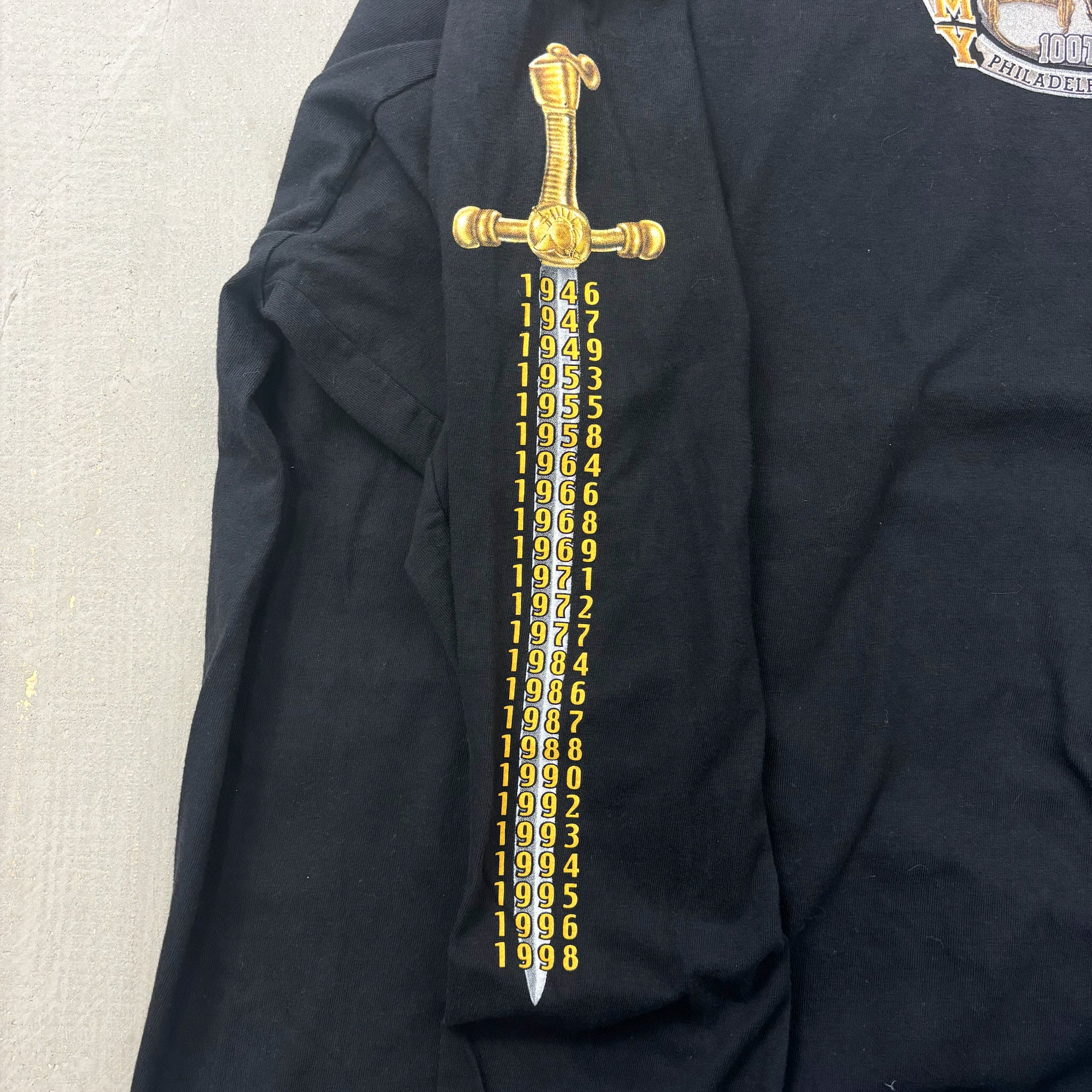 F- Vintage '99 Army Vs Navy Football Game Long Sleeve Tee