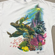 F- Vintage '95 Aquatic Life Puerto Vallarta Mexico Single Stich Tee