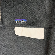 F- Patagonia Quarter Button Grey/Beige Polar Fleece