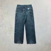 F- Vintage Carhartt Double Knee Dungaree Workwear Pants