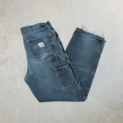 F- Vintage Carhartt Double Knee Dungaree Workwear Pants