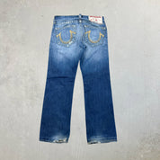 F- Vintage True Religion Rainbow Bobby Made In USA Jeans