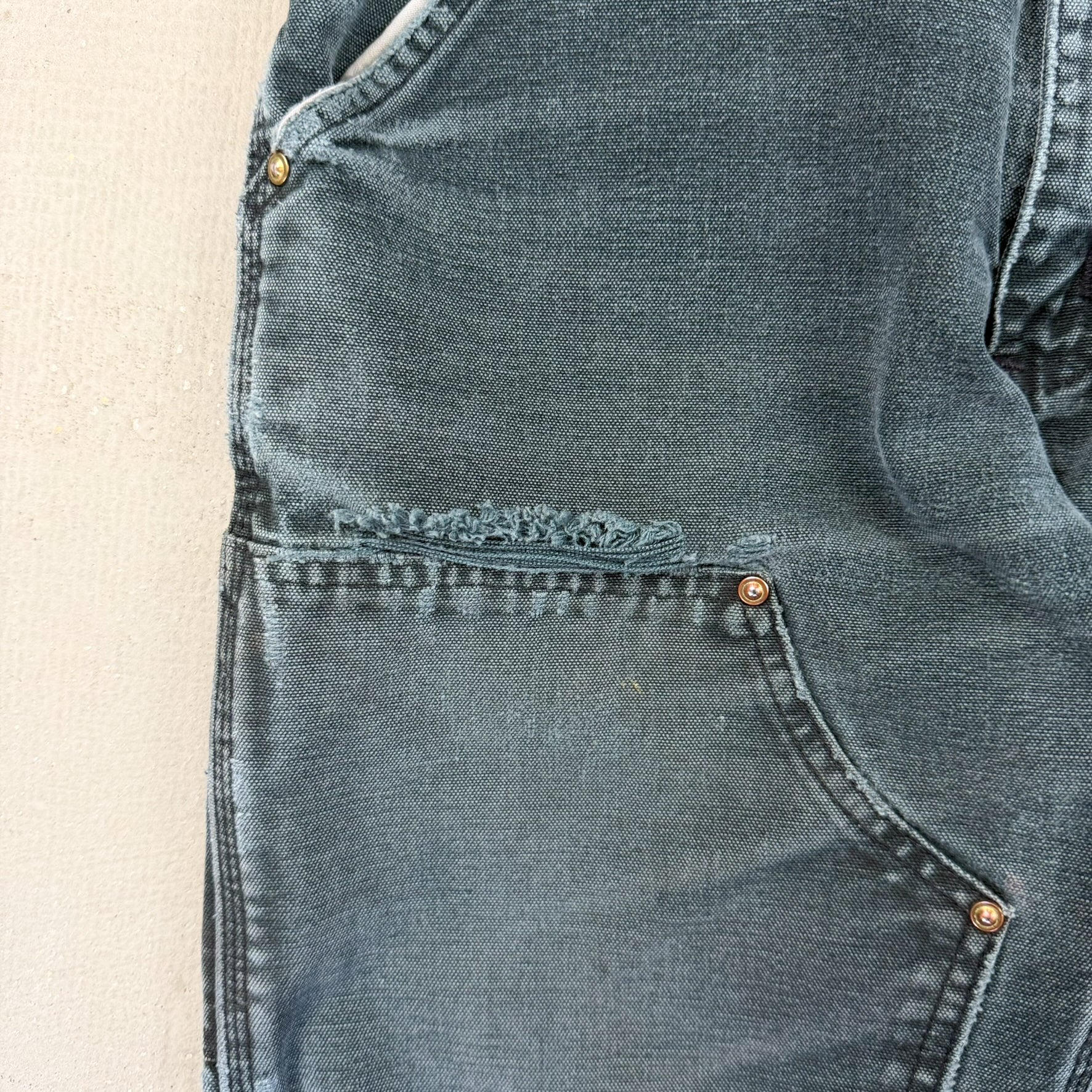 F- Vintage Carhartt Double Knee Dungaree Workwear Pants