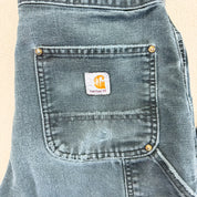 F- Vintage Carhartt Double Knee Dungaree Workwear Pants