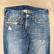 F- Vintage True Religion Rainbow Bobby Made In USA Jeans