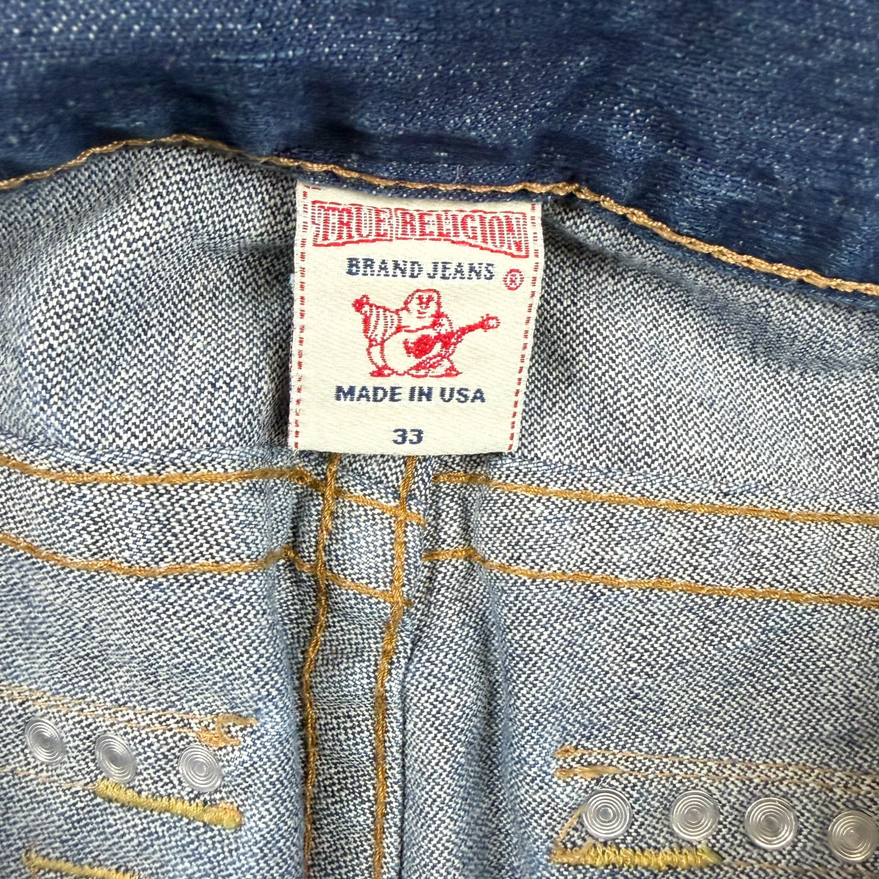 F- Vintage True Religion Rainbow Bobby Made In USA Jeans