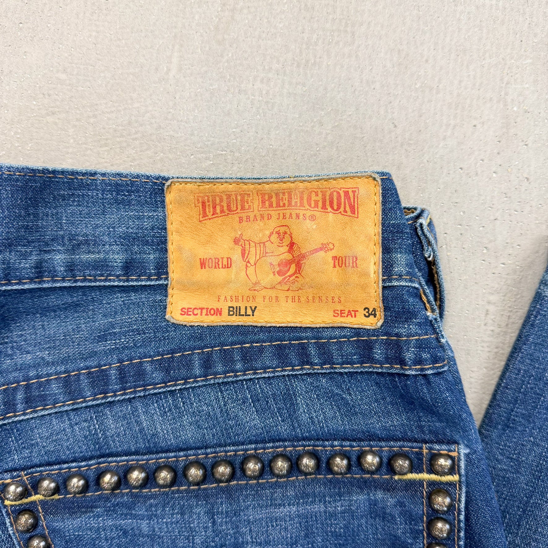 F- Vintage True Religion Rainbow Billy Flared Made In USA Jeans