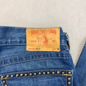 F- Vintage True Religion Rainbow Billy Flared Made In USA Jeans