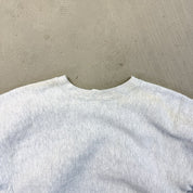 F- Vintage Champion Reverse Weave Heather Grey Made In USA Crewneck