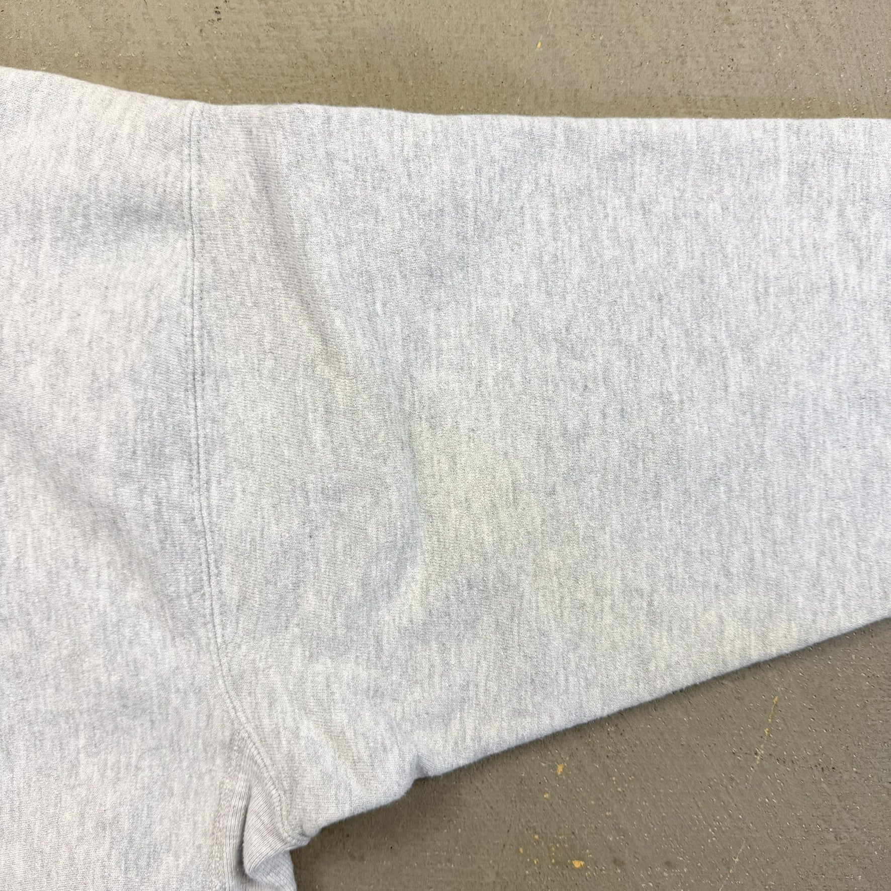 F- Vintage Champion Reverse Weave Heather Grey Made In USA Crewneck