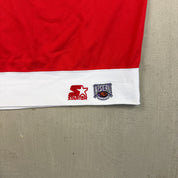 F- Vintage Detroit Red Wings NHL Starter w/ Custom Name Hockey Jersey