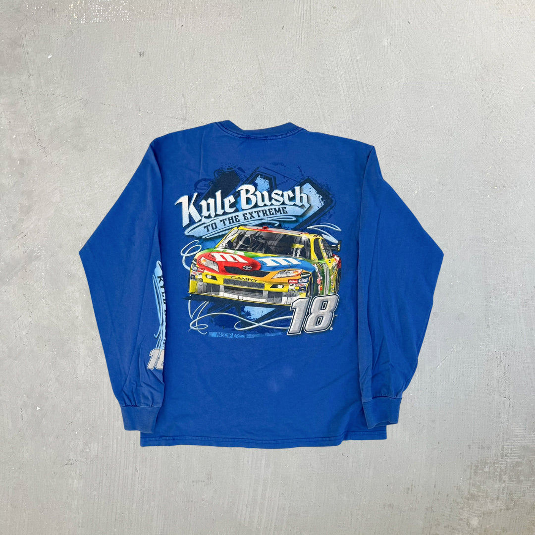 F- '08 Nascar Chase Authentic Kyle Busch M&M Long Sleeve Tee