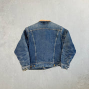 F- Vintage Lee Made In Canada Blanket Lined Denim Jacket