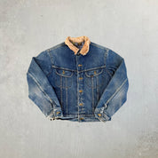 F- Vintage Lee Made In Canada Blanket Lined Denim Jacket