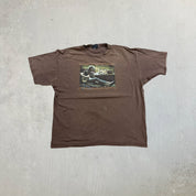 F- Vintage Jerry Garcia Liquid Blue Picture Tee