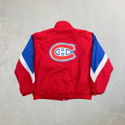 F- Vintage Montreal Canadiens NHL New Faces Zip Up Winter Jacket