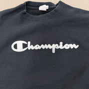 F- Vintage Champion Reverse Weave Embroidered Text Crewneck