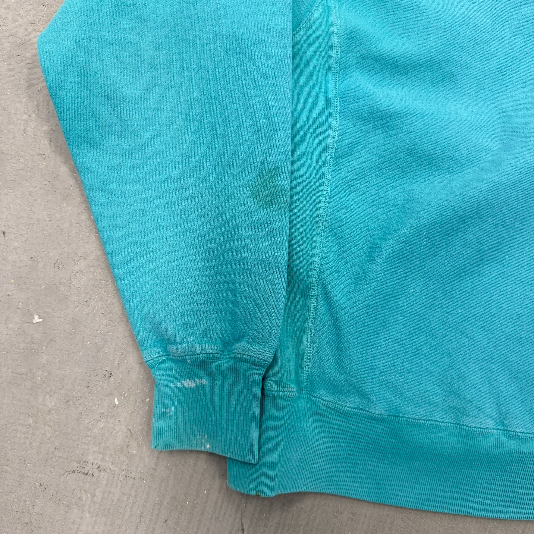 F- Vintage Champion Reverse Weave Teal Crewneck