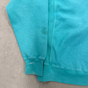 F- Vintage Champion Reverse Weave Teal Crewneck