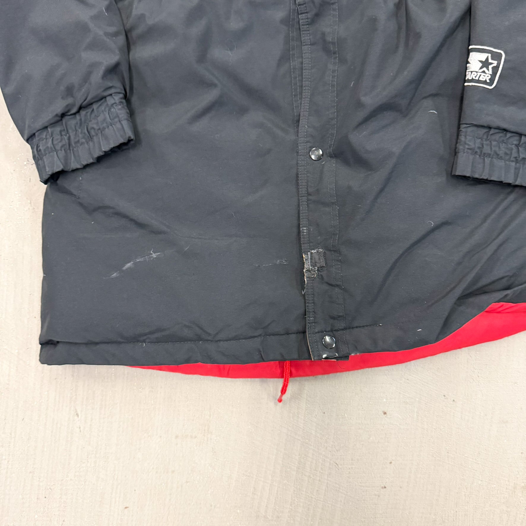 F- Vintage San Francisco 49ers NFL Stater Zip Up Winter Jacket