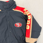 F- Vintage San Francisco 49ers NFL Stater Zip Up Winter Jacket