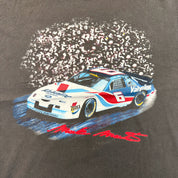 F- Vintage Nascar Mark Martin Valvoline Car Graphic Single Stitch Tee