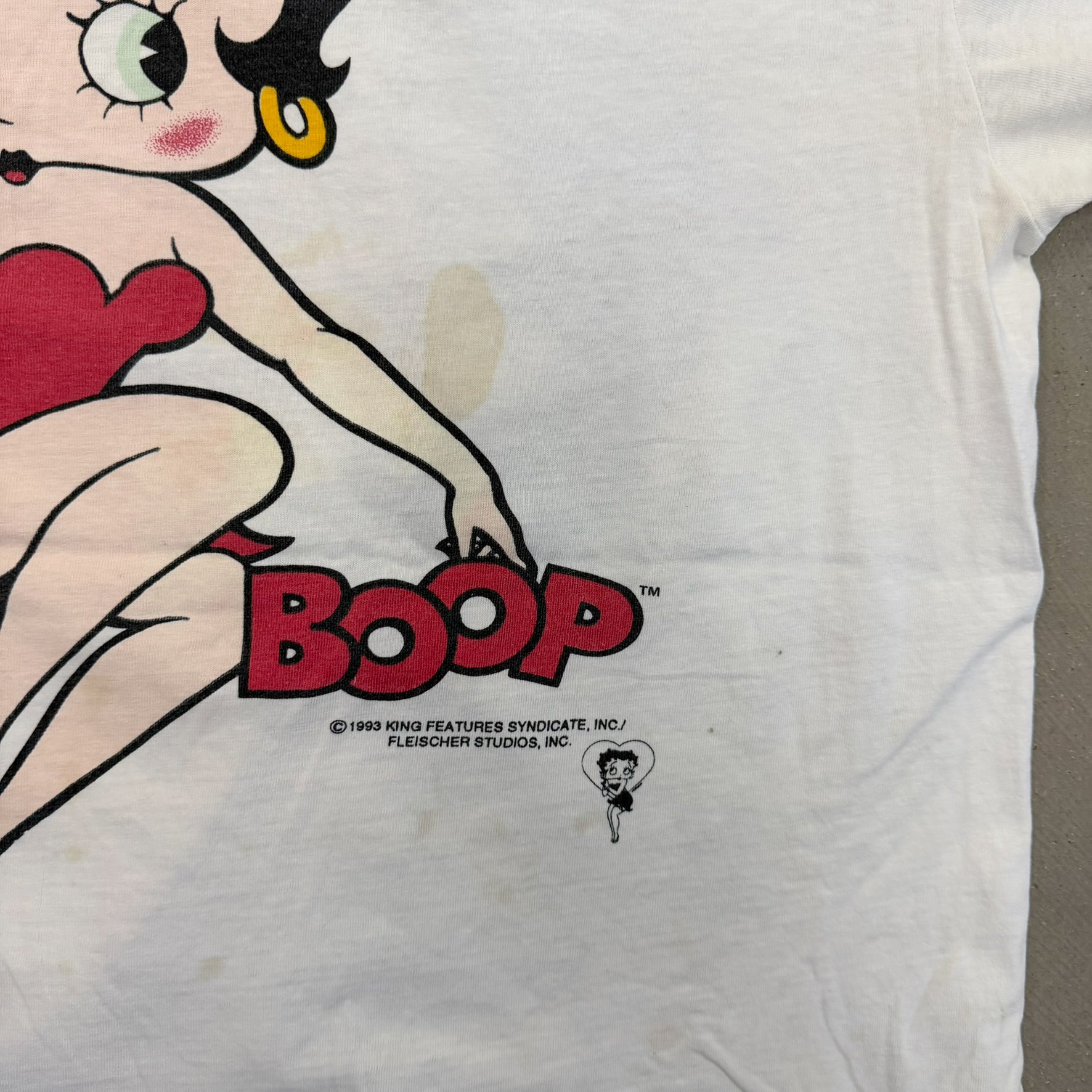 F- Vintage '93 Betty Boop Jumbo Print Graphic Tee