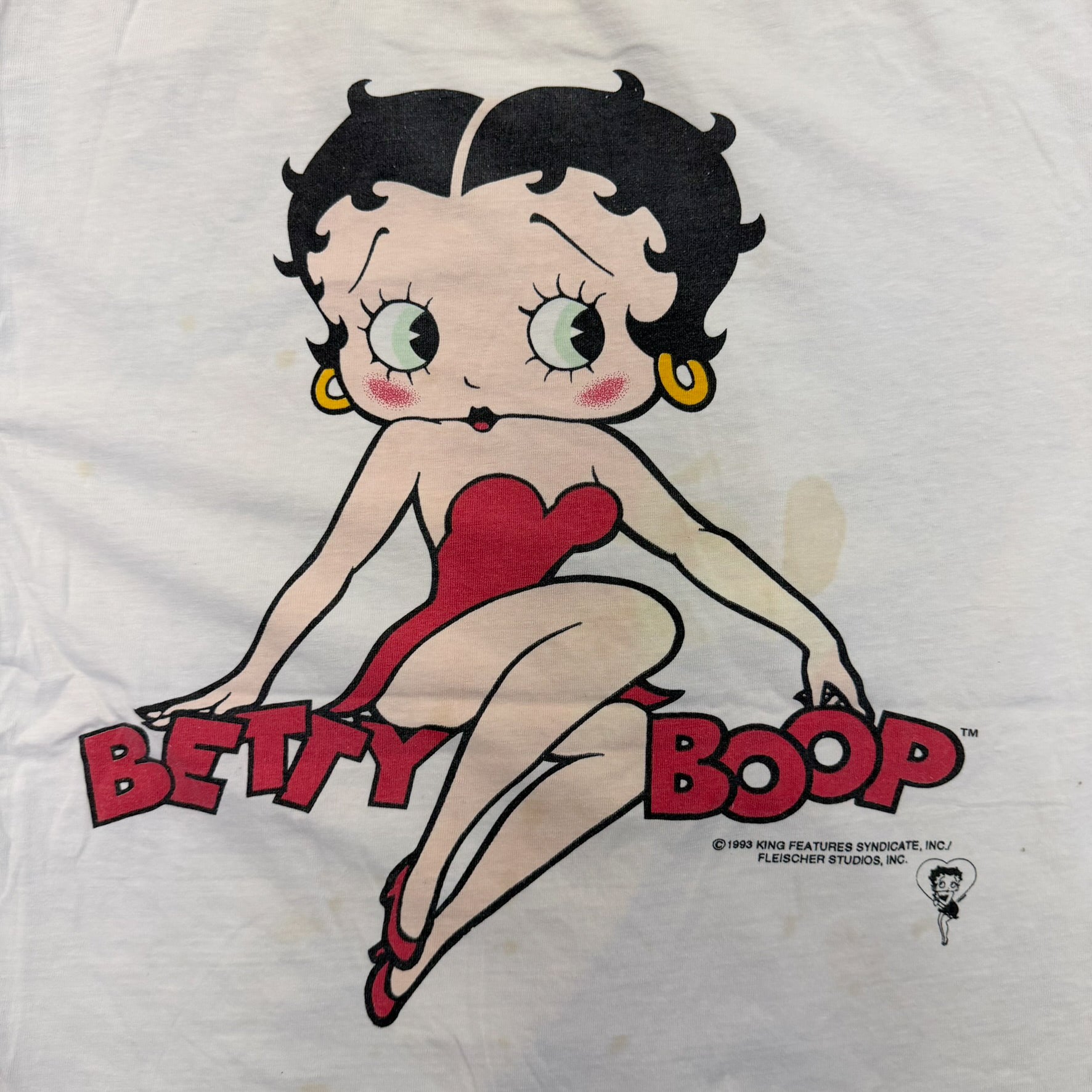 F- Vintage '93 Betty Boop Jumbo Print Graphic Tee