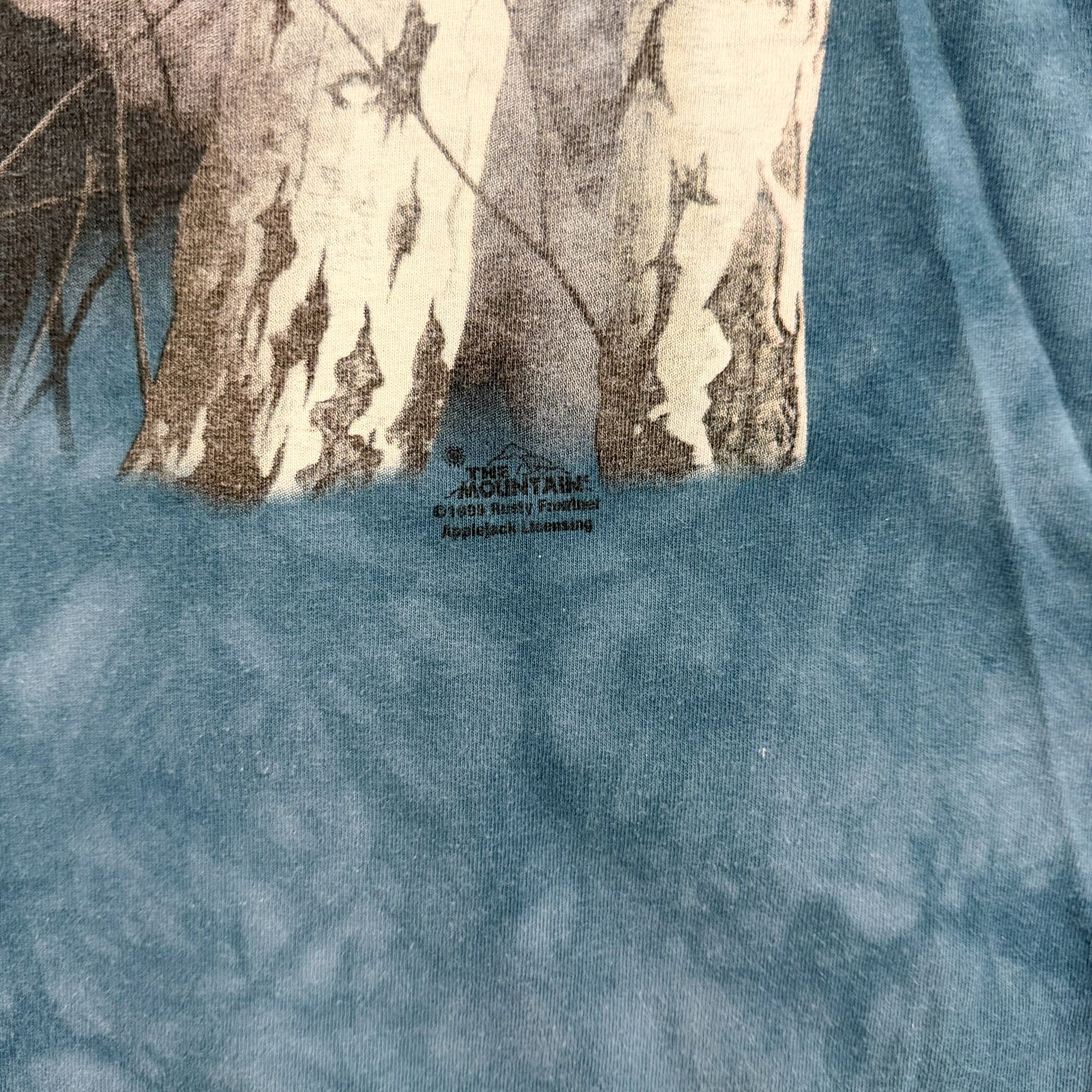 F- Vintage '99 The Mountain White Wolves Graphic Tee
