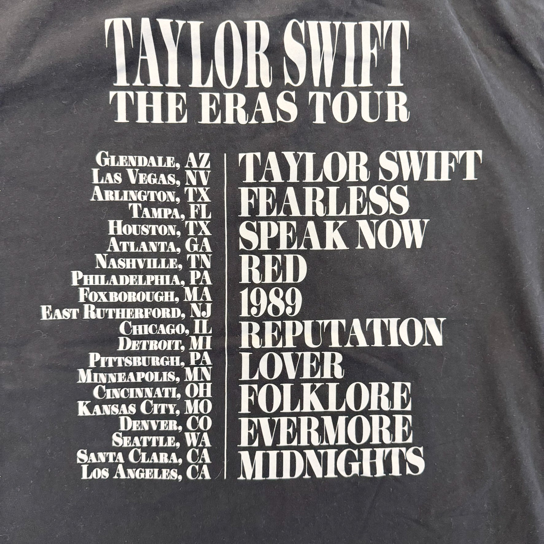 F- Taylor Swift The Eras Tour Picture Tee