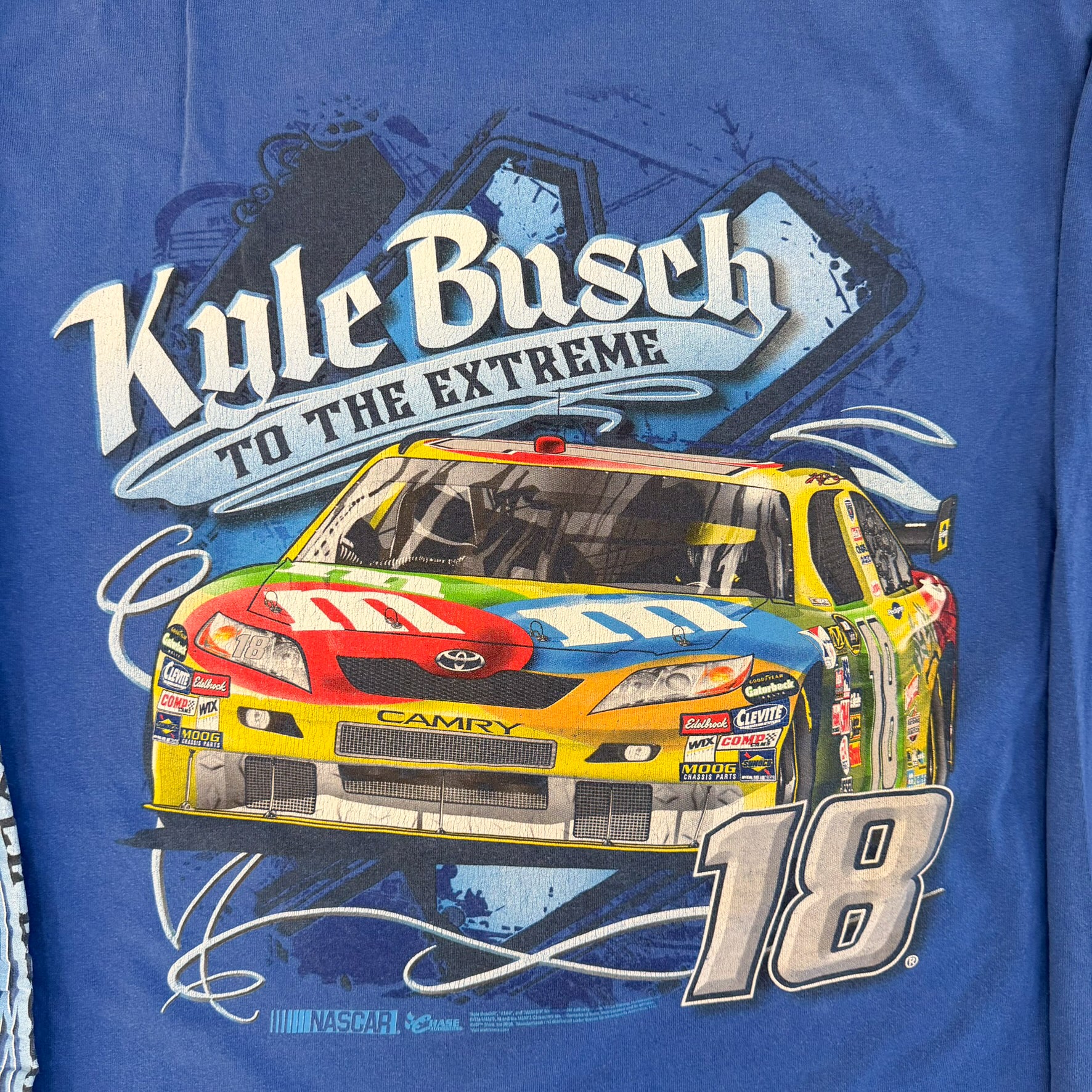 F- '08 Nascar Chase Authentic Kyle Busch M&M Long Sleeve Tee