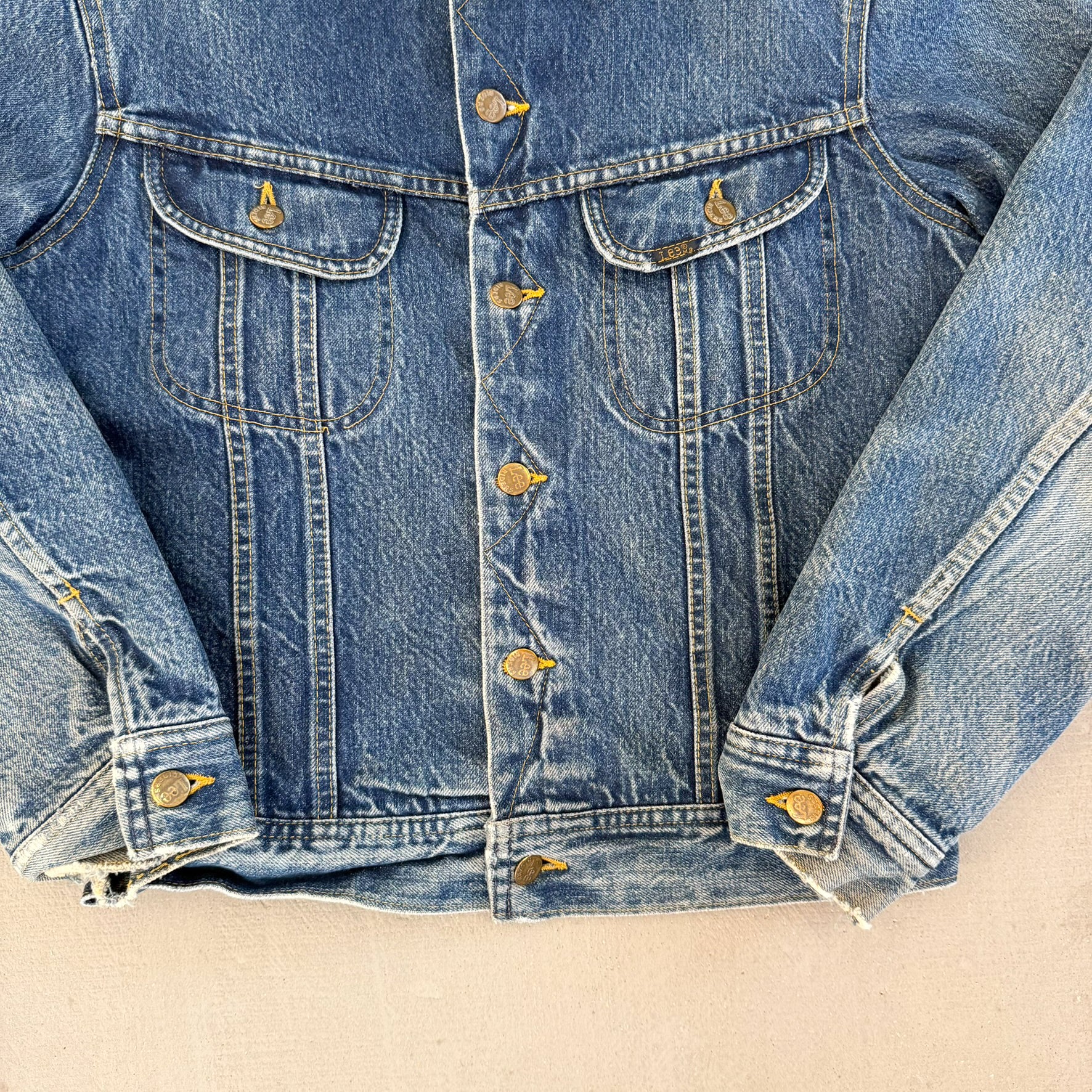 F- Vintage Lee Made In Canada Blanket Lined Denim Jacket