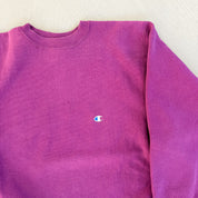 F- Vintage Champion Reverse Weave Made In USA Purple Crewneck