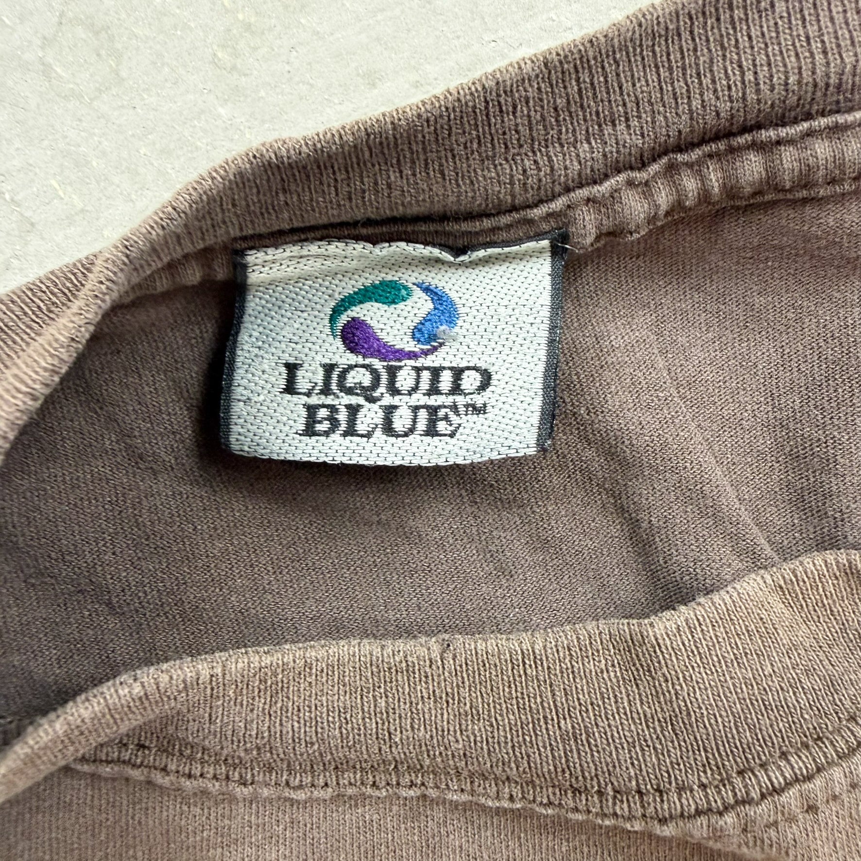 F- Vintage Jerry Garcia Liquid Blue Picture Tee