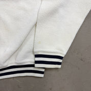 F- Vintage Chaps Ralph Lauren Embroidered Text Polar Fleece Crewneck